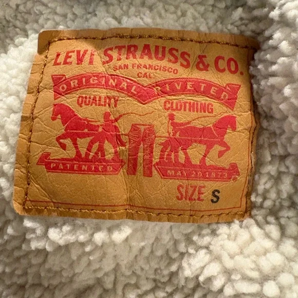 Levi's Light Blue Denim Jacket with Sherpa Lining size medium - Picture 4 of 6